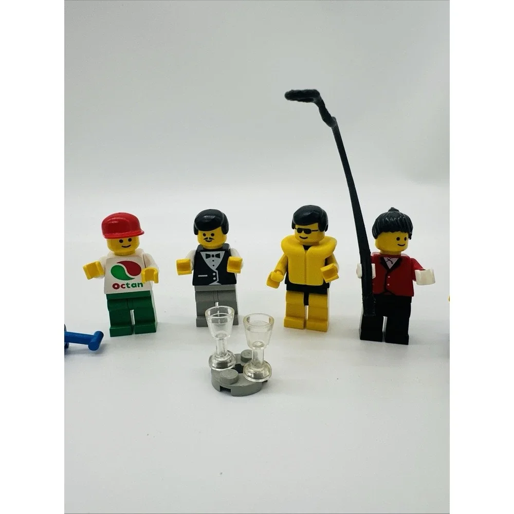 Vintage LEGO 6314 Town City People Minifigure Lot Bike Octan 1992